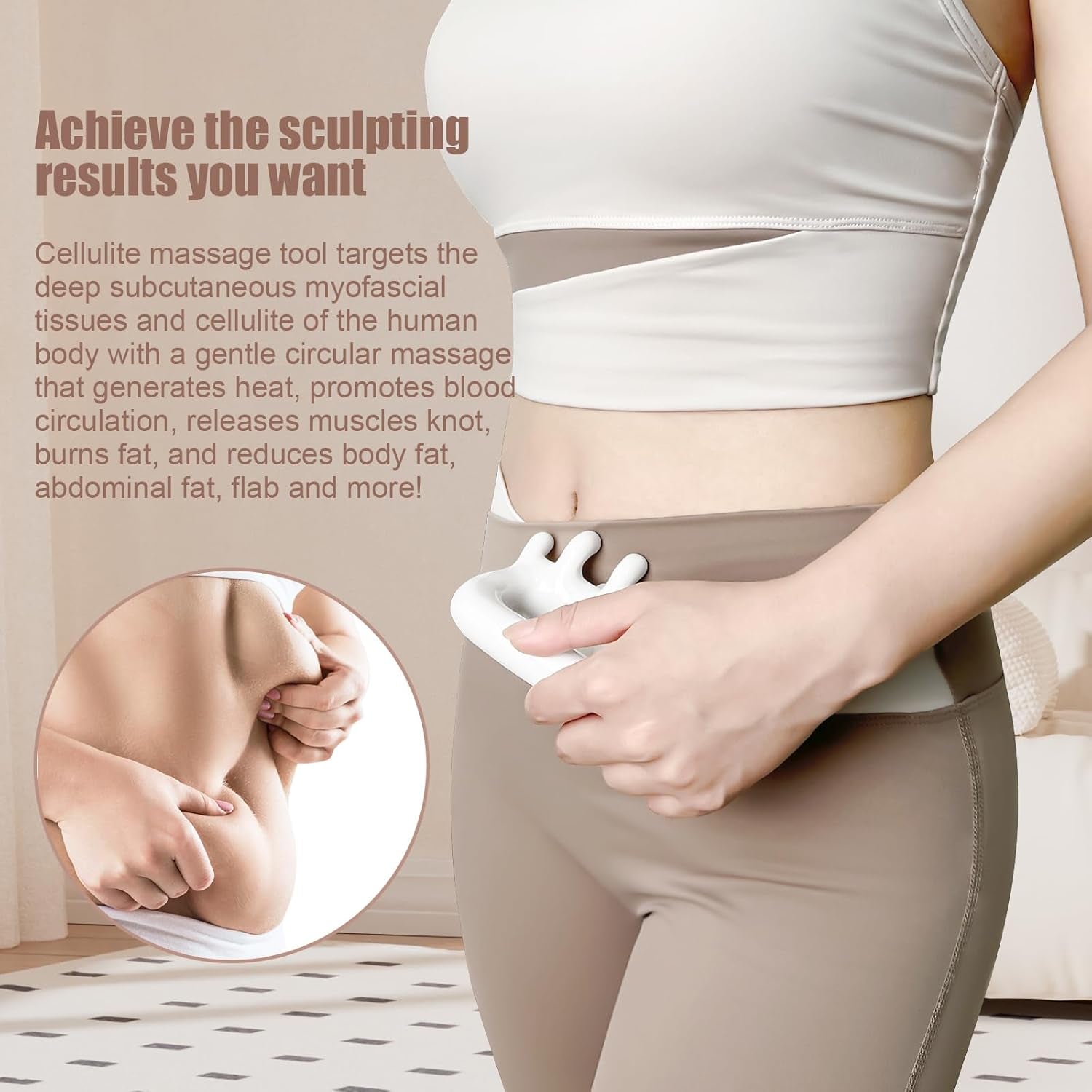 Fascia Massage Tool Trigger Point Massage Tools anti Blaster for Cellulite Massage Tool Reaching Deep Myofascial Tissue Throughout the Body Release Muscle Knot Reduction Cellulite