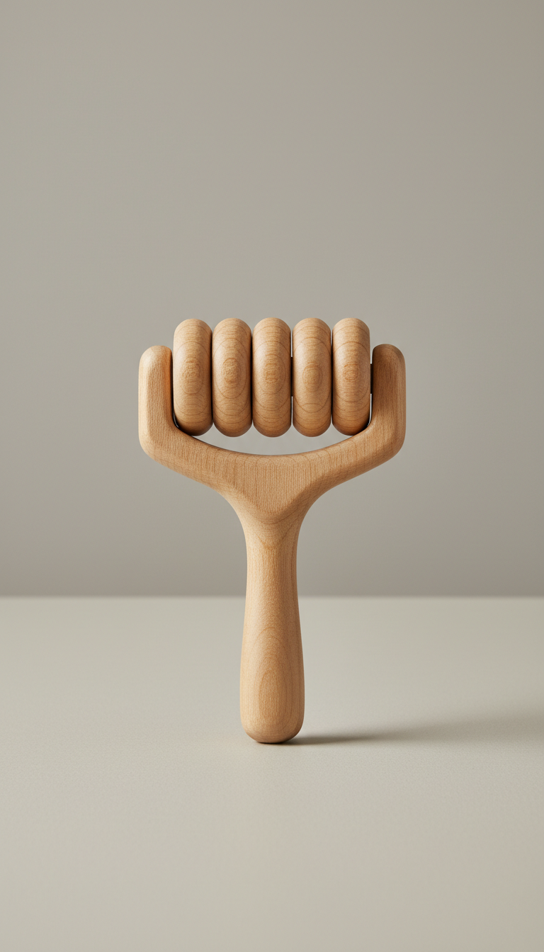 Wood Body Roller For Deep Tissue Relief