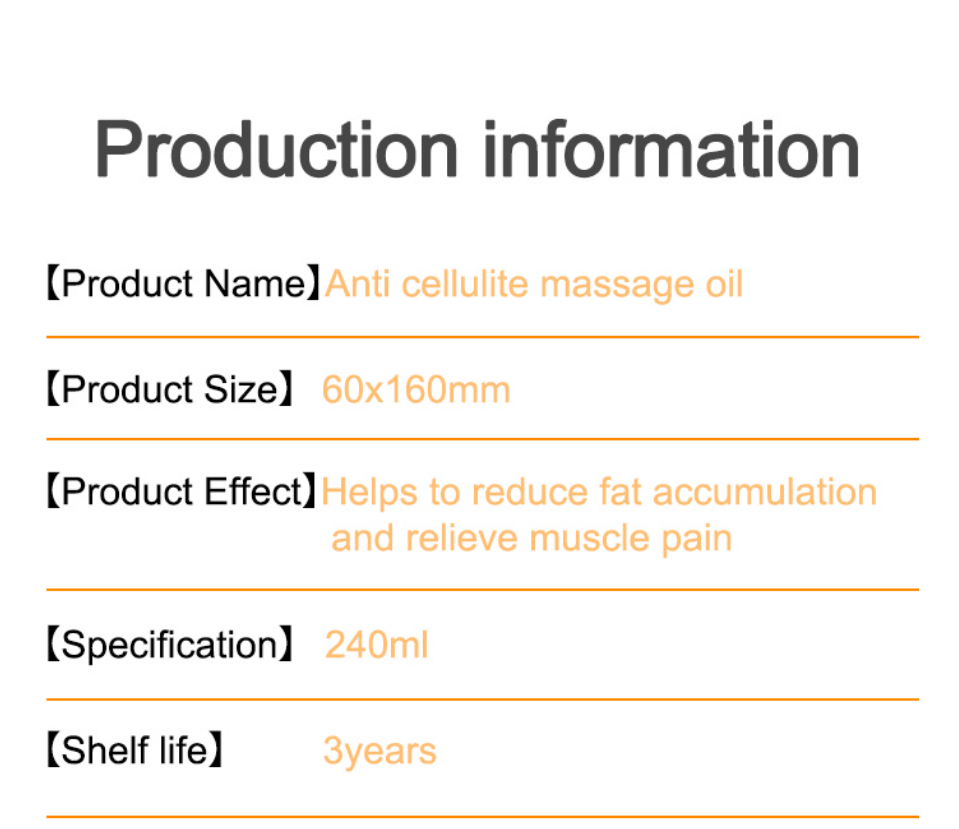 Anti-Cellulite Massage Oil
