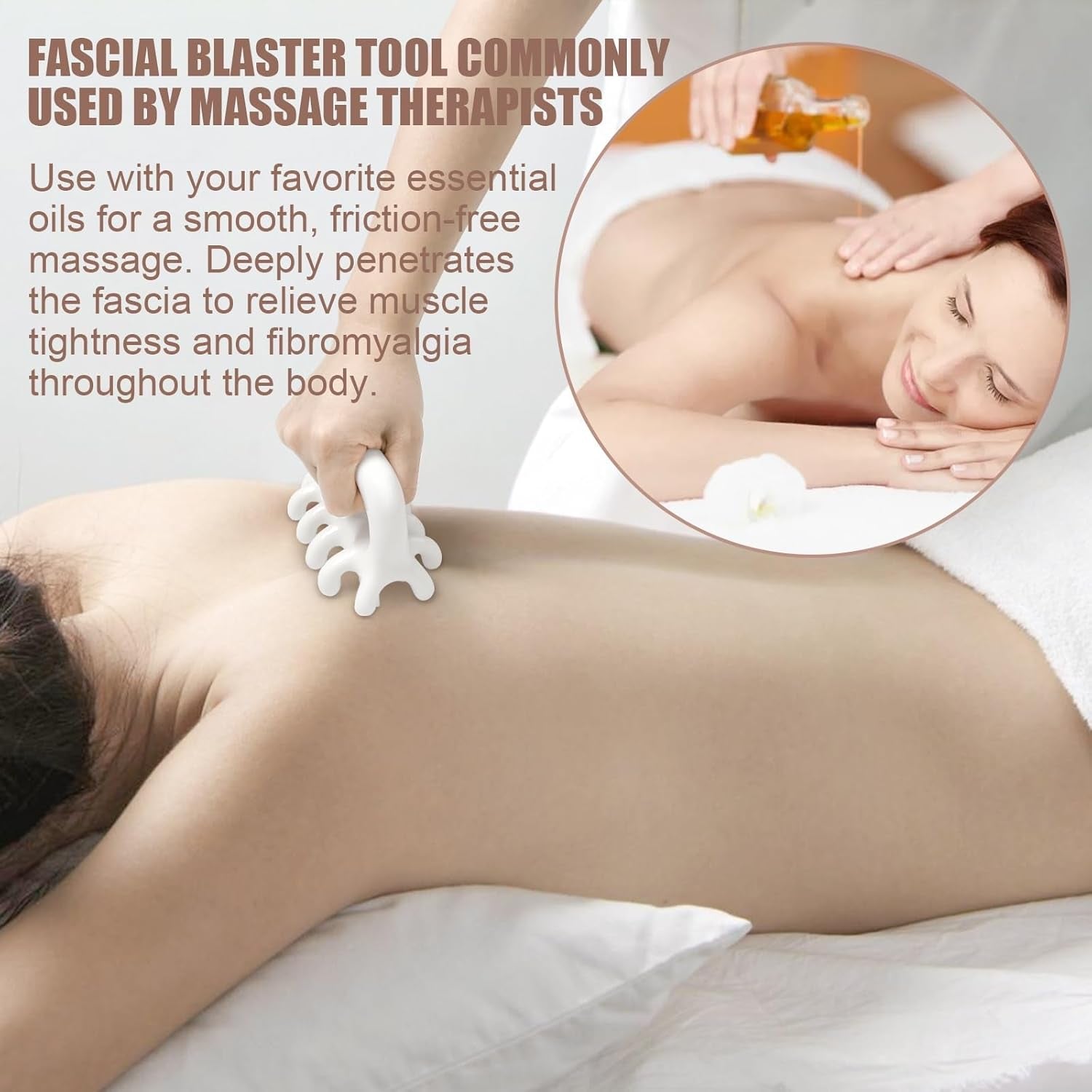 Fascia Massage Tool Trigger Point Massage Tools anti Blaster for Cellulite Massage Tool Reaching Deep Myofascial Tissue Throughout the Body Release Muscle Knot Reduction Cellulite