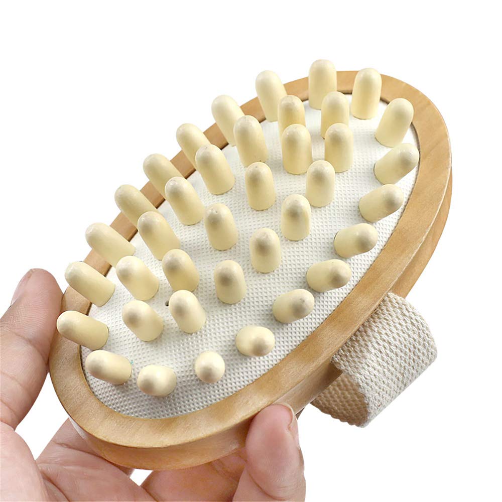 Natural Wooden Body Brush for Cellulite
